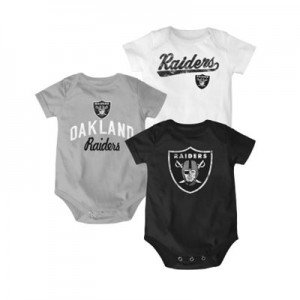 oakland raiders onesie, oakland raiders creeper sets, oakland raiders baby clothes