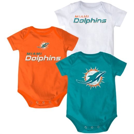 Miami Dolphins baby onesie, miami dolphins creeper, miami dolphins baby apparel, miami dolphins 3m 6m 9m 12m 18m 24m clothes