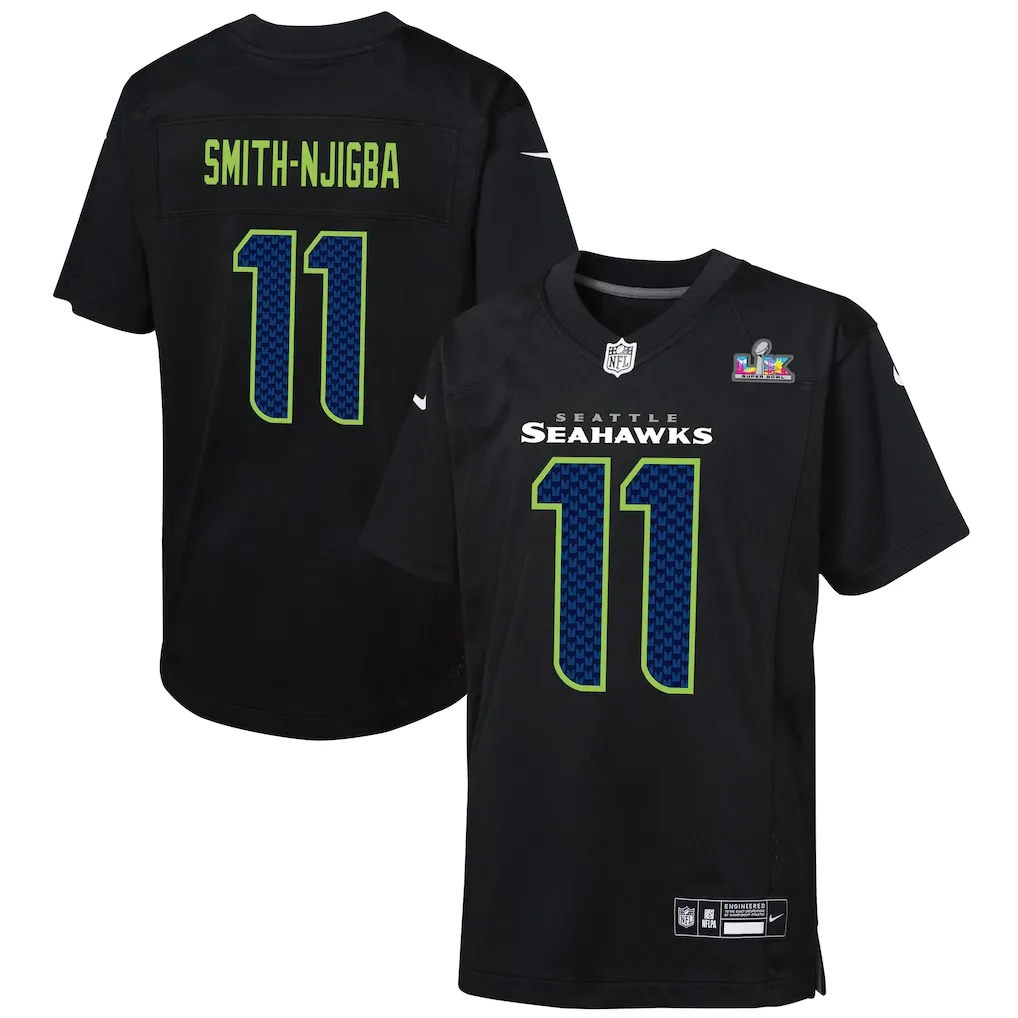 Kids Jaxon Smith-Njigba Seahawks Jersey by Nike - Super Bowl LX