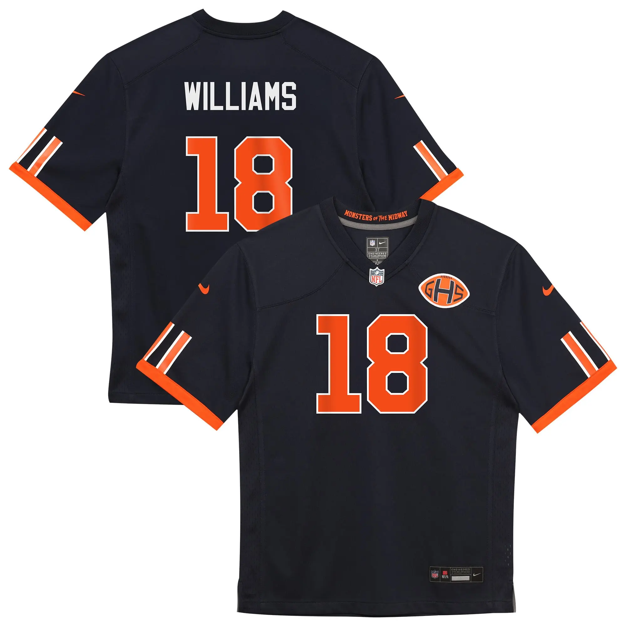 Caleb Williams Toddler Jersey - Bears Rivalry Edition in 2T, 3T, and 4T